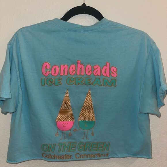 Cone Heads Ice Cream Crop Top, turquoise - Picture 5 of 6